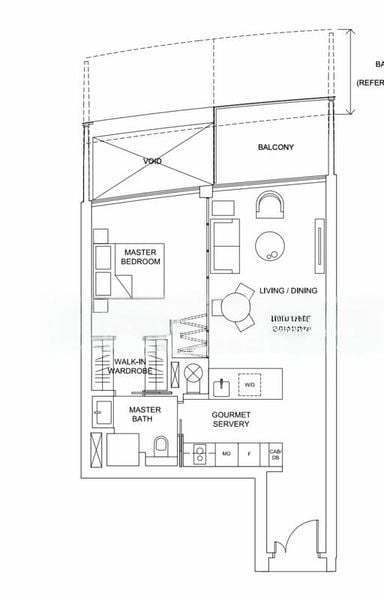 1 Bed Condo for Rent in  Marina One Residences, S$ 4,600 /mo, 752 sqft, Condos - Condominium