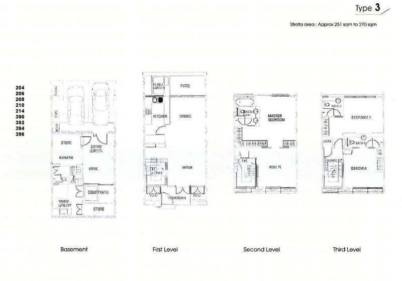 3 Bed Cluster House (Landed) for Rent in  The Teneriffe, S$ 10,500 /mo, 2,800 sqft, Landed - Cluster House