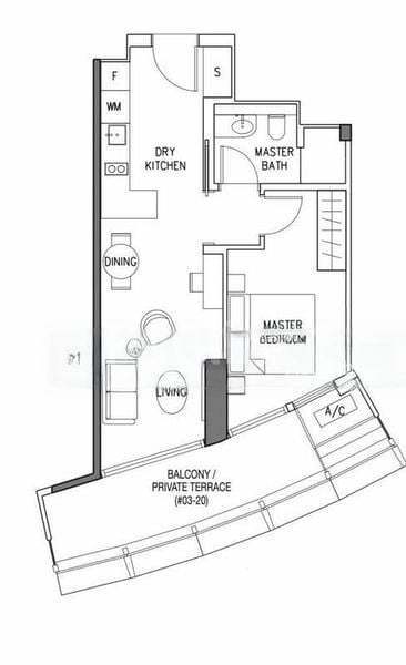 DUO Residences, S$ 4,700 /月, 667 sqft, 公寓 - Apartment