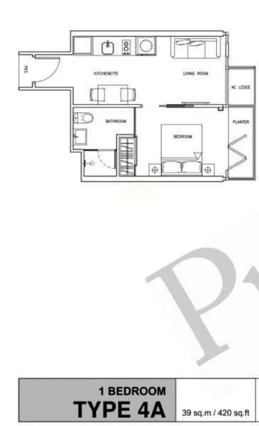 Vivace, S$ 865,000, 420 sqft, 公寓 - Apartment