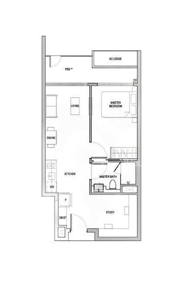 1+1 Bed Apartment (Condo) for Sale in  Affinity At Serangoon(7)