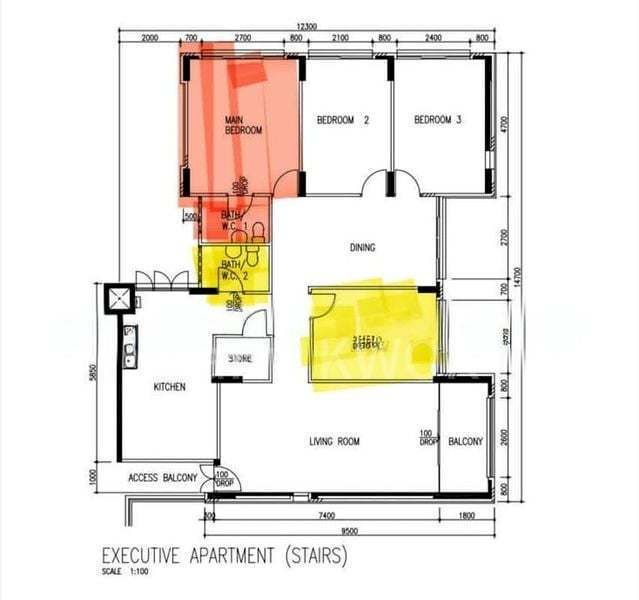 7 Toh Yi Drive, S$ 1,100 /mo, 162 sqft, HDB - Executive Apartment