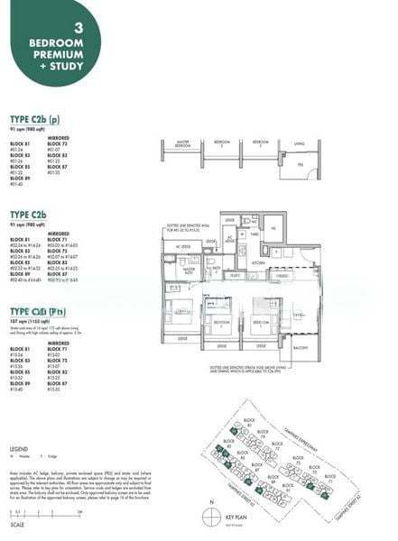 Tenet, S$ 1,096,000, 893 sqft, 公寓 - Excutive Condominium
