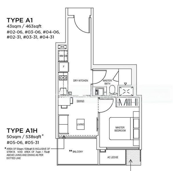 The Verandah Residences, S$ 1,100,000, 538 sqft, Condos - Condominium