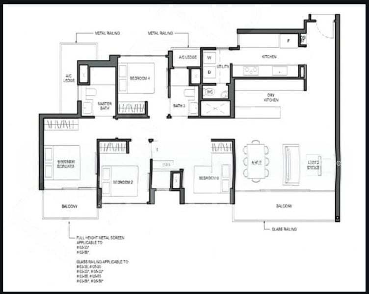Parc Komo, S$ 2,550,000, 1,410 sqft, 公寓 - Condominium