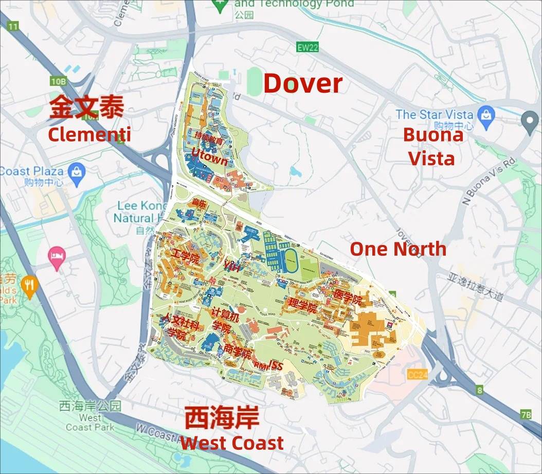 NUS campus map