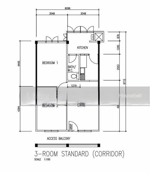 14 Taman Ho Swee, S$ 3,200 /mo, 581 sqft, HDB - 3 S