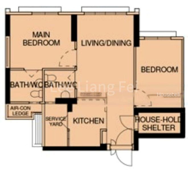 409A Northshore Drive, S$ 990 /月, 200 sqft, 组屋 - 3 A
