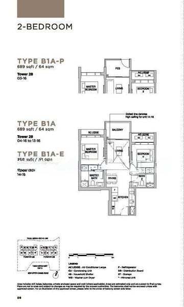 Sceneca Residence, S$ 4,199 /mo, 689 sqft, Condos - Condominium