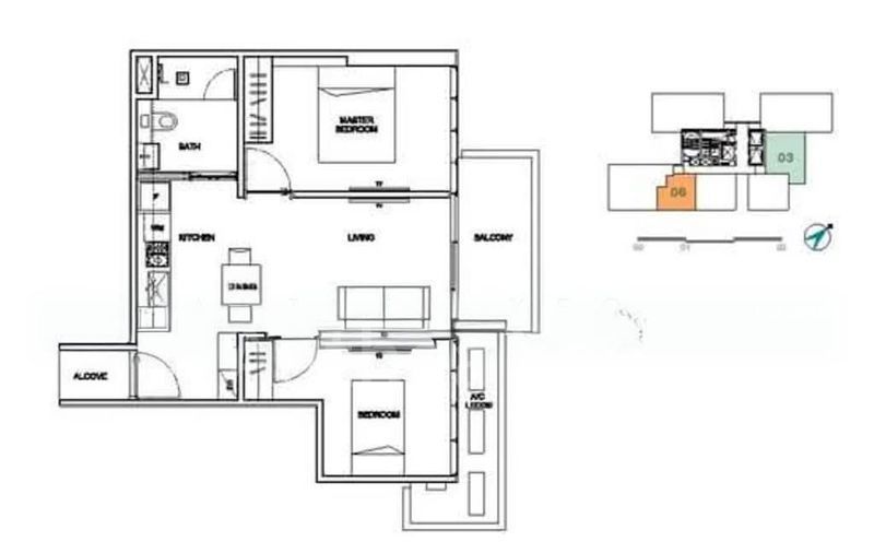 6 Derbyshire, S$ 4,400 /mo, 732 sqft, Condos - Condominium